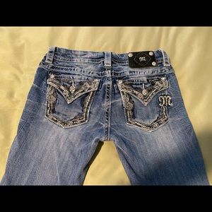 Miss Me jeans. Size 27. Straight leg. Mid waisted.